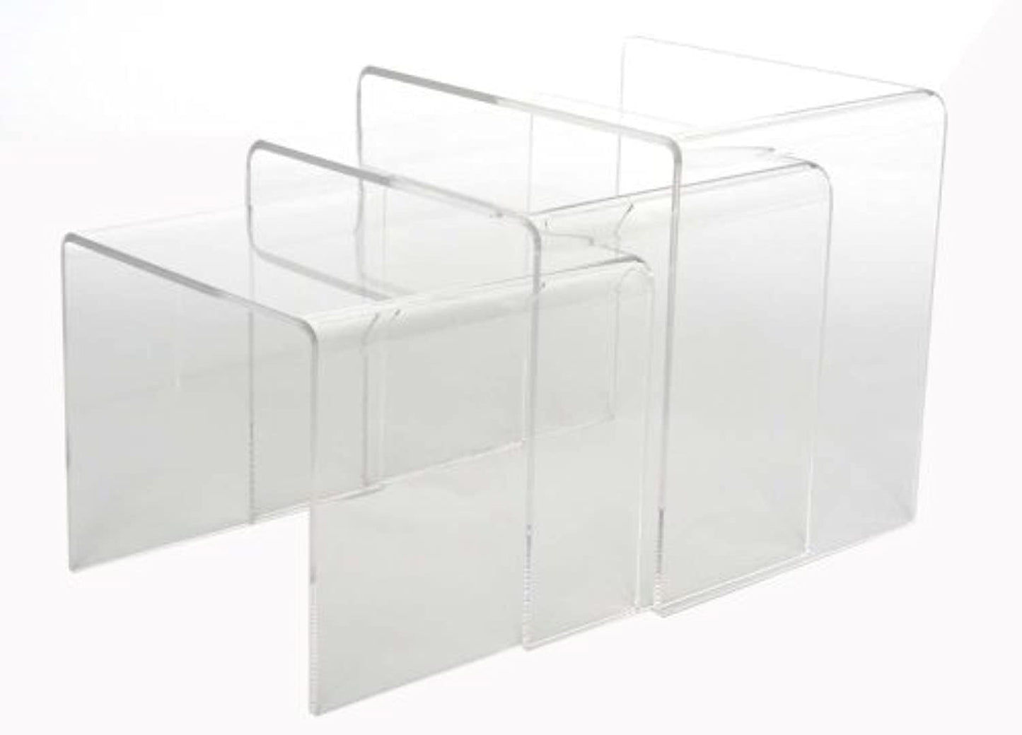 Acrylic Nesting Tables, Clear