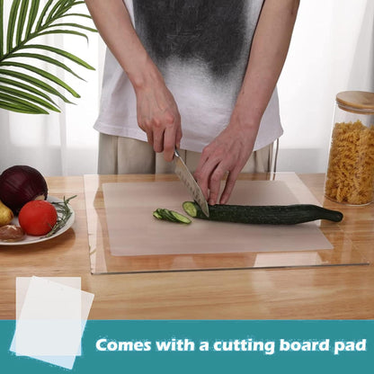 Acrylic Cutting Boards For Kitchen Counter,Clear Chopping Board Non Slip Cutting Boards For Kitchen Cutting Board With Lip For Counter Countertop Protector Home Restaurant (Size : 24 X 18 Ins)