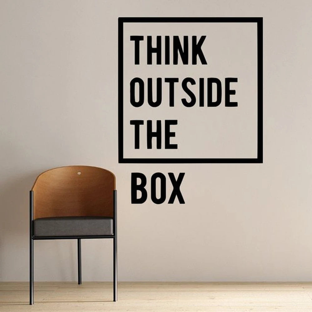 Think Outside the Box wall art