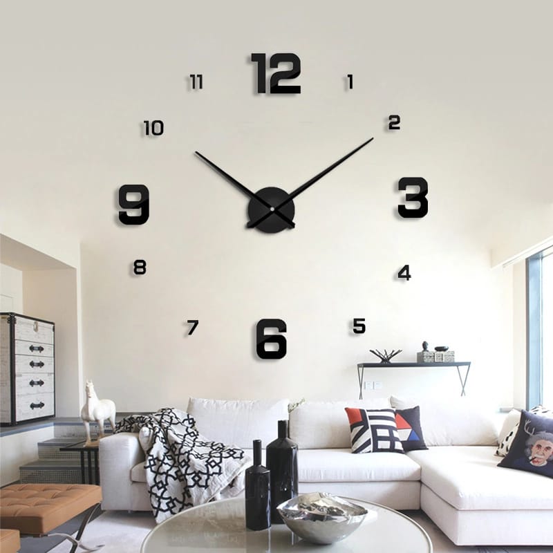 Acrylic Wall Clocks with 12 inches needles