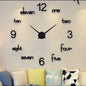 Acrylic Wall Clock with 12 inch Needles